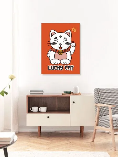 Photocircle Photocircle Poster / Leinwandbild - Lucky Cat – Produktbild 3 von 4