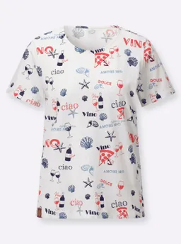 Witt Print-Shirt weiß-erdbeere-bedruckt – Produktbild 1 von 1
