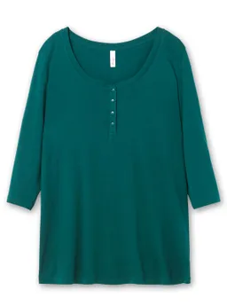 sheego 3/4-Arm-Shirt petrol – Produktbild 1 von 1