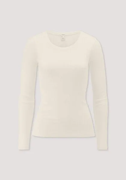 hessnatur hessnatur Longsleeve PURE FUNCTION aus Bio-Merinowolle mit Seide, Natur, – Produktbild 3 von 4