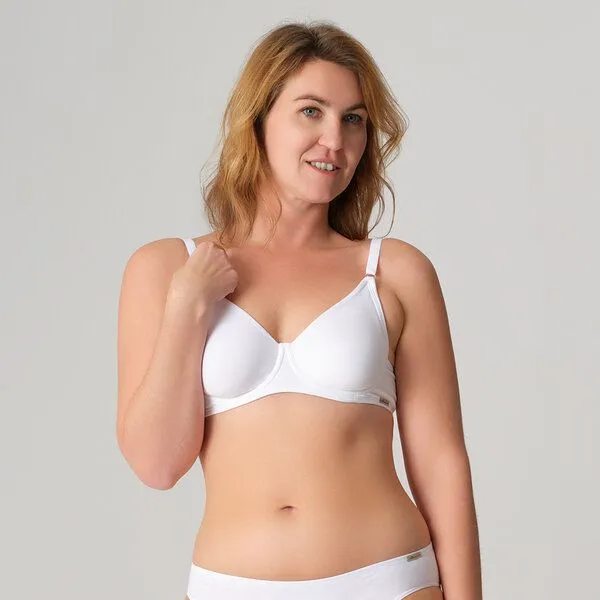 comazo|earth comazo|earth Fairtrade Basic BH mit Bügel | GOTS zertifiziert, Weiss, – Produktbild 3 von 5