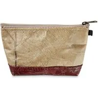 BELEAF BELEAF Veganer Kosmetikbeutel "BAG LEAF" aus Blattleder, Poppy red, – Produktbild 1 von 1