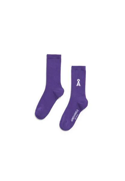 ARMEDANGELS ARMEDANGELS SAAMUS BOLD Unisex Socken aus Bio-Baumwoll-Mix, Pungent purple, – Produktbild 2 von 2