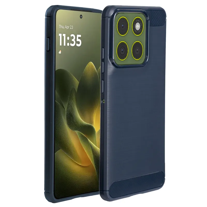 imoshion imoshion Brushed Back Cover für das Motorola Edge 70, Dunkelblau, – Produktbild 1 von 1