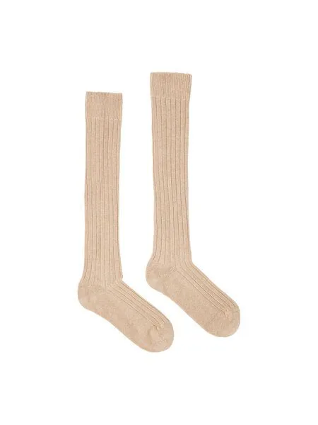 LANIUS LANIUS Kniestrümpfe aus Bio-Baumwolle, Beige (melange), – Produktbild 5 von 6