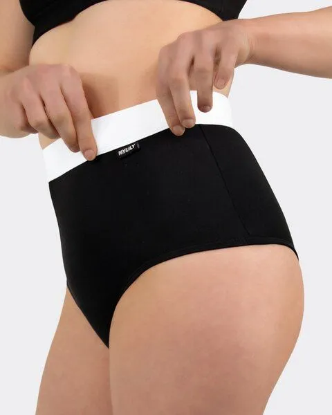 MYLILY MYLILY Perioden Bikini Hose High Waist mit Bund – Produktbild 3 von 3
