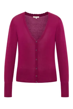Tranquillo Cardigan Linaa aus Biobaumwolle - raspberry / S – Produktbild 1 von 1