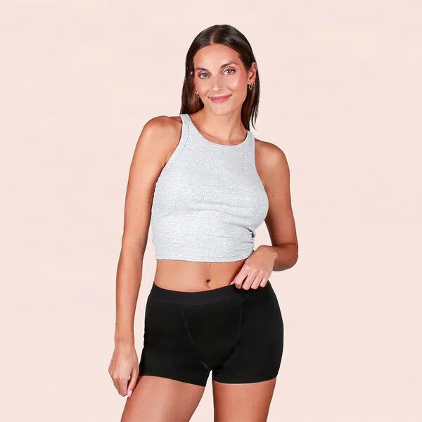 Taynie Ultra Periodenunterwäsche Biozidfrei 60°C Taynie Shorts Ultra, Schwarz, – Produktbild 1 von 5