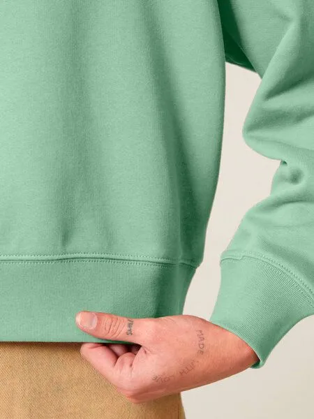 Human Family Human Family Bio Damen-Hoodie „Relax – Simple Beauty“, Hellgrün, – Produktbild 3 von 4