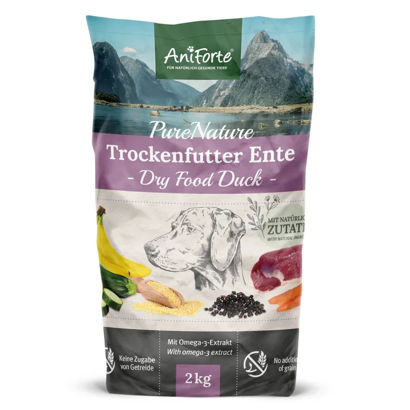 AniForte AniForte Trockenfutter Ente mit Hirse 2 kg – Produktbild 1 von 2
