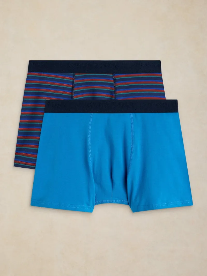 White Stuff Boxershorts Hove Doppelpack - S, Rot multi, – Produktbild 2 von 3
