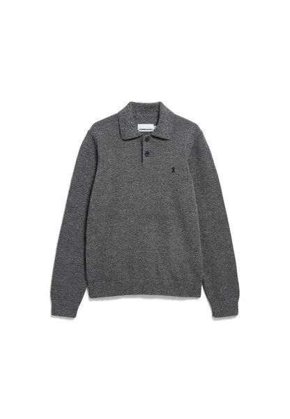 ARMEDANGELS ARMEDANGELS MOULINE Herren Strickpullover aus 100% Bio-Baumwolle, Black-oatmilk, – Produktbild 2 von 2