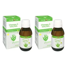 NORSAN Norsan Omega-3 Vegan Algenöl flüssig 2er Pack – Produktbild 1 von 1