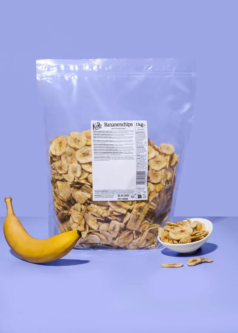 KoRo Bananenchips ohne Zuckerzusatz | 1 kg – Produktbild 2 von 5