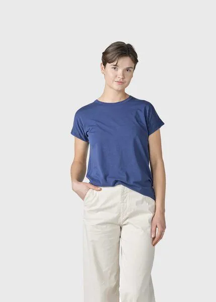 Klitmøller Collective Klitmøller Collective Basic T-Shirt Sigrid tee, Ocean, – Produktbild 4 von 4