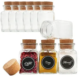 mikken mikken 10 Gewürzgläser eckig 150 ml mit Gewürzetiketten – Produktbild 1 von 1