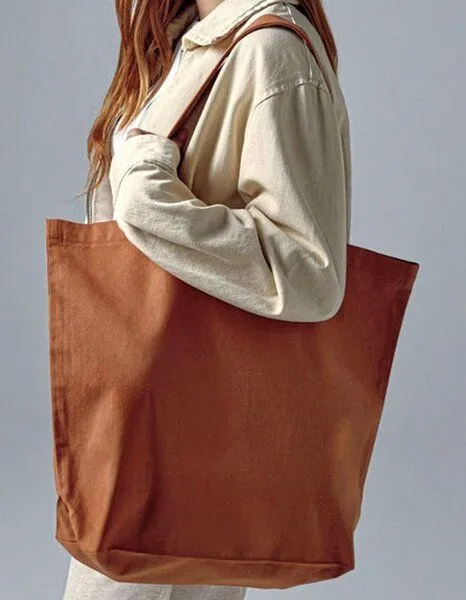 Westford Mill Westford Mill große Baumwolltasche Shopper Einkaufstasche Maxi, Schwarz, – Produktbild 2 von 2