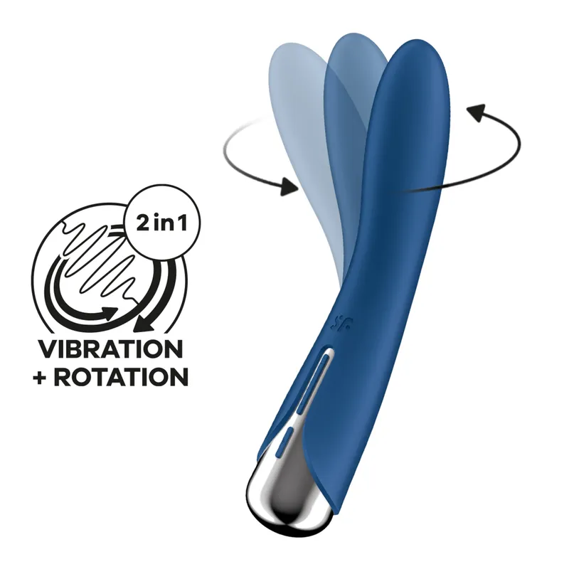 Satisfyer Satisfyer Spinning Vibe 1, 17,5 cm, Blau, – Produktbild 1 von 1
