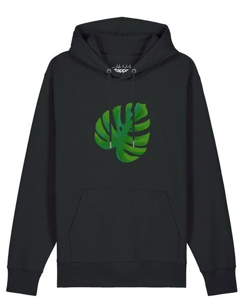 watapparel watapparel Hoodie Unisex Monstera 2.0, Black, – Produktbild 1 von 2