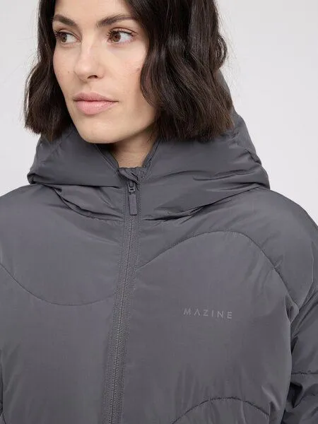 Mazine Mazine Damen Waves Quilt Kurze Puffer Jacke, Dark grey (grau), – Produktbild 4 von 4