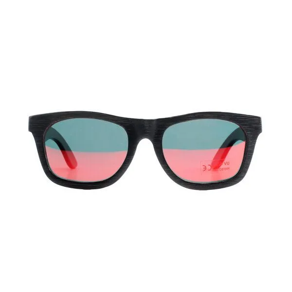 pandoo pandoo Bambus Sonnenbrille Unisex | polarisiert & UV400 | Blau | Türkis | Orange, Orange, – Produktbild 3 von 7