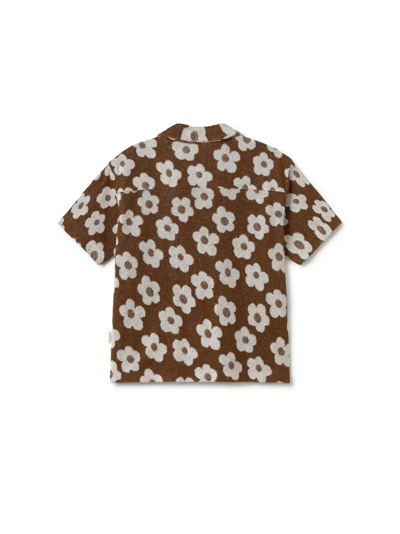 TWOTHIRDS TWOTHIRDS Damen vegan Shirt Pennata Schokoladengänseblümchen, Braun, – Produktbild 1 von 2