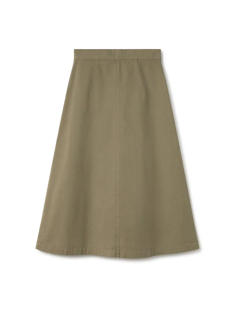 TWOTHIRDS TWOTHIRDS Damen vegan Rock Aspo Light Khaki, Olivgrün, – Produktbild 1 von 2