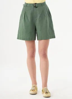 ORGANICATION ORGANICATION Shorts aus Leinengemisch mit Bindegürtel – Produktbild 1 von 1