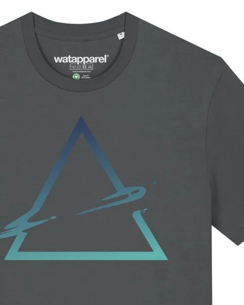 watapparel watapparel T-Shirt Unisex Triangle, Anthracite, – Produktbild 3 von 3