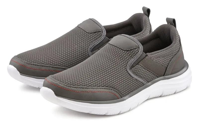 AUTHENTIC LE JOGGER AUTHENTIC LE JOGGER Slipper, Halbschuhe, Freizeitschuhe, Turnschuh, Slip-On-Sneaker Sneaker zum Reinschlüpfen Unisex VEGAN, Grau, – Produktbild 2 von 5