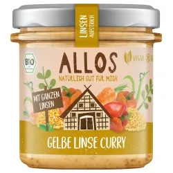 Allos Allos Brotaufstrich mit gelben Linsen & Curry – Produktbild 1 von 1