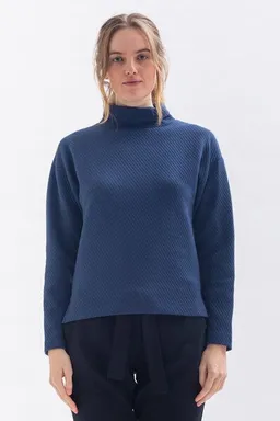 Studio Hertzberg Studio Hertzberg Pullover *HAR-RRISS* mit Stehkragen aus Bio Baumwolle – Produktbild 1 von 1