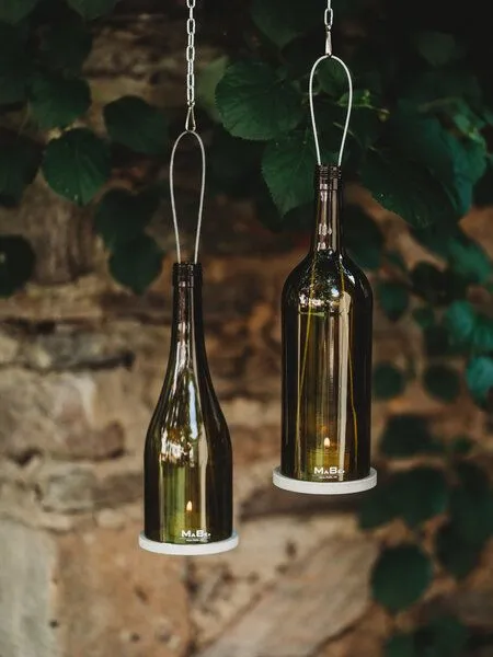 MaBe MaBe Hänge Windlicht - KLASSIK - schlicht, schön & nachhaltig - tolles Geschenk, Oliv, – Produktbild 1 von 4