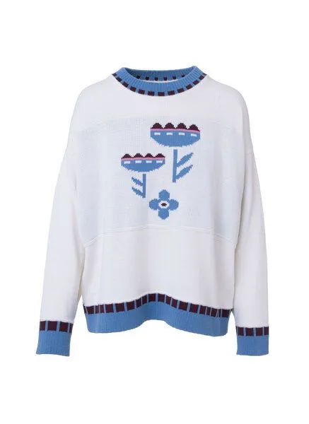 Kopyto Kopyto LORI RWS – Beskidische Blumen – leichter Oversize-Pullover – Produktbild 1 von 3