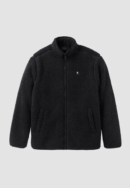 recolution Herren Fleecejacke aus recyceltem Polyester - SPINDLE - recolution, Black (schwarz), – Produktbild 1 von 1