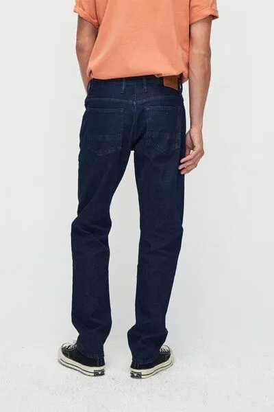 Kuyichi Kuyichi Jeans Straight Fit - Scott, Blau (dark rinse), – Produktbild 7 von 7