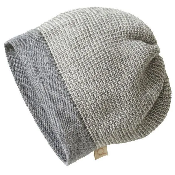 Disana Disana Beanie Mütze Schurwolle kbT-Merinowolle, Grau-natur, – Produktbild 1 von 1