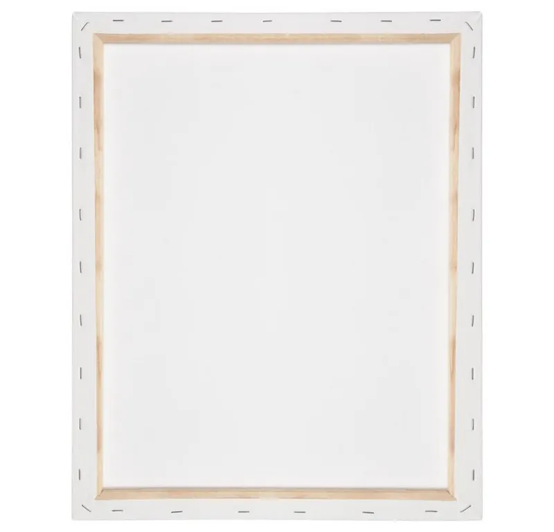 Artina Keilrahmen Premium Leinwand, 30x40cm, Weiß, FSC, 100% Baumwolle, vorgrundiert, 380 g/m² schwere Maltuch besteht zu 100 % aus Baumwolle, Weiß, – Produktbild 5 von 5