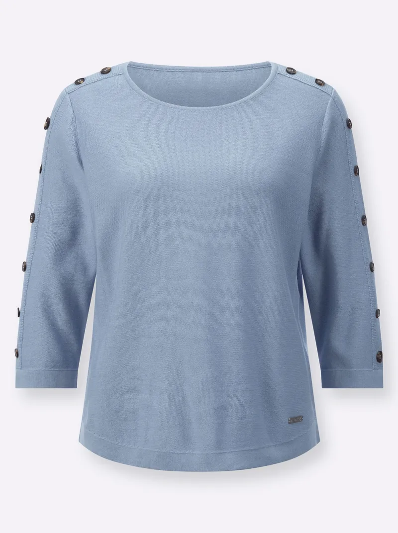 Witt 3/4-Arm-Pullover, Bleu, – Produktbild 1 von 2