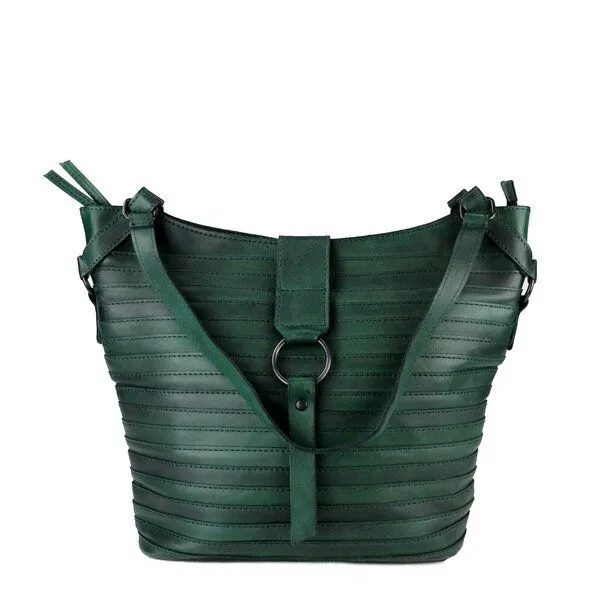 manbefair manbefair Shopper Berlin Leder, Grün, – Produktbild 1 von 4