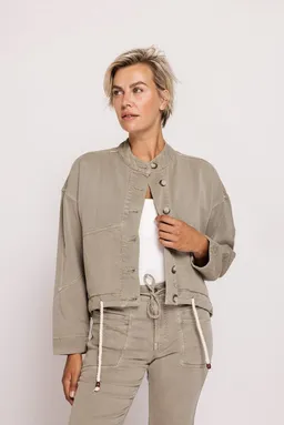 Zhrill Kurzjacke ZHCALISTA moderner Look, aus Baumwolle und Lyocell, Loose Fit, mit Stehkragen – Produktbild 1 von 1