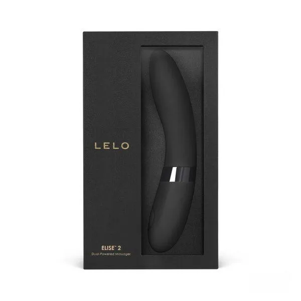 LELO Dual angetriebener Vibrator - LELO ELISE 2, Schwarz, – Produktbild 2 von 4