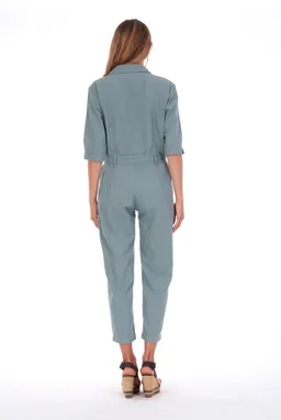 RAVENS VIEW IBIZA RAVENS VIEW IBIZA Damen vegan Jumpsuit Chic Mono Chinois Grün – Produktbild 1 von 1