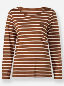 Witt Ringelshirt cognac-ecru-gestreift – Produktbild 1 von 1