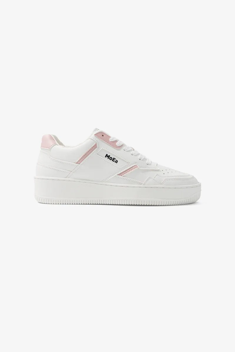 MoEa MoEa Herren vegan Sneaker Gen1 - Mais Weiß & Rosa, Hell-pink, – Produktbild 1 von 2