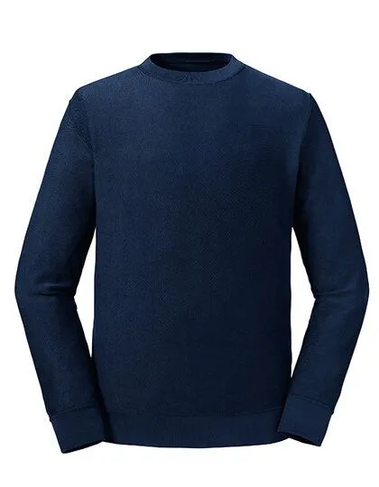 Russel Pure Organic Russel Pure Organic Herren Langarm Sweatshirt Bio Baumwolle Wendbar, Navy, – Produktbild 2 von 3