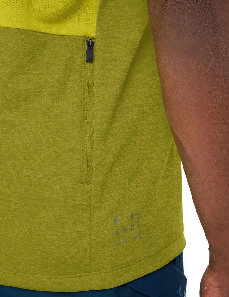 Vaude Vaude Radtrikot MEN'S TAMARO HZ SHIRT IV für Radfahren, für Erwachsene, atmungsaktiv, leicht, Light leaf, – Produktbild 5 von 5