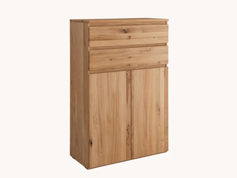 allnatura Highboard "Rivana" | 2-türig ohne Schubladen, Naturholz, – Produktbild 1 von 2