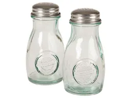 Pfeffer- und Salzstreuer 'Authentic' aus Recyclingglas – Produktbild 1 von 1