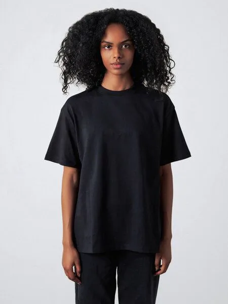 Honest Basics Honest Basics Damen Oversized T-Shirt aus Bio- und recycelter Baumwolle, Schwarz, – Produktbild 1 von 4
